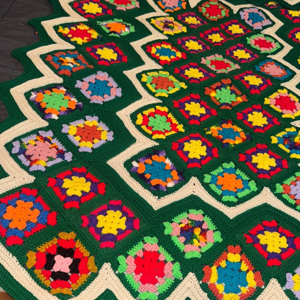 Colorful Crochet Handmade Blanket